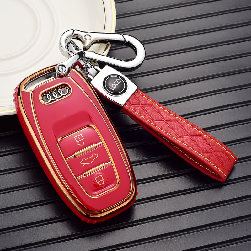 适用奥迪a6钥匙套a7钥匙包a8扣a3a5汽车保护壳q5全包s5男s6女高档