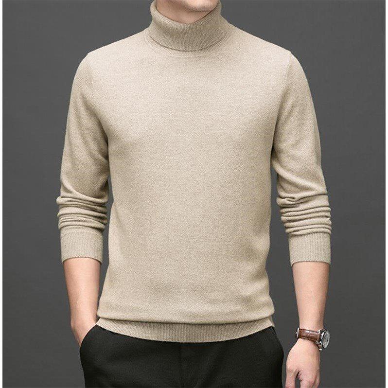 毛衫100%秋冬季高领修身长袖