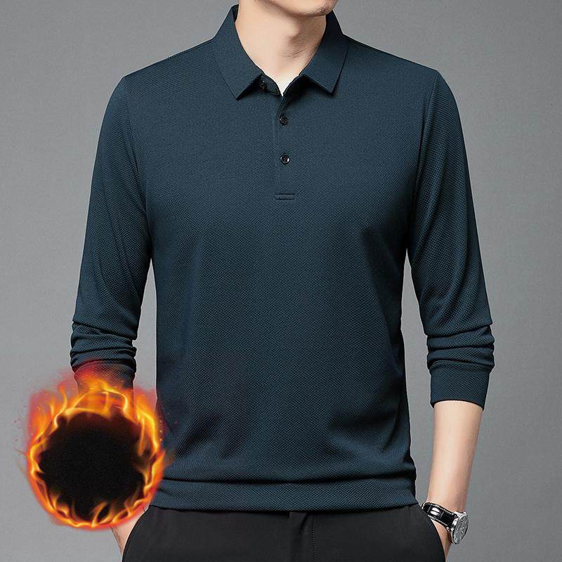 长袖polo衫男士商务休闲T恤