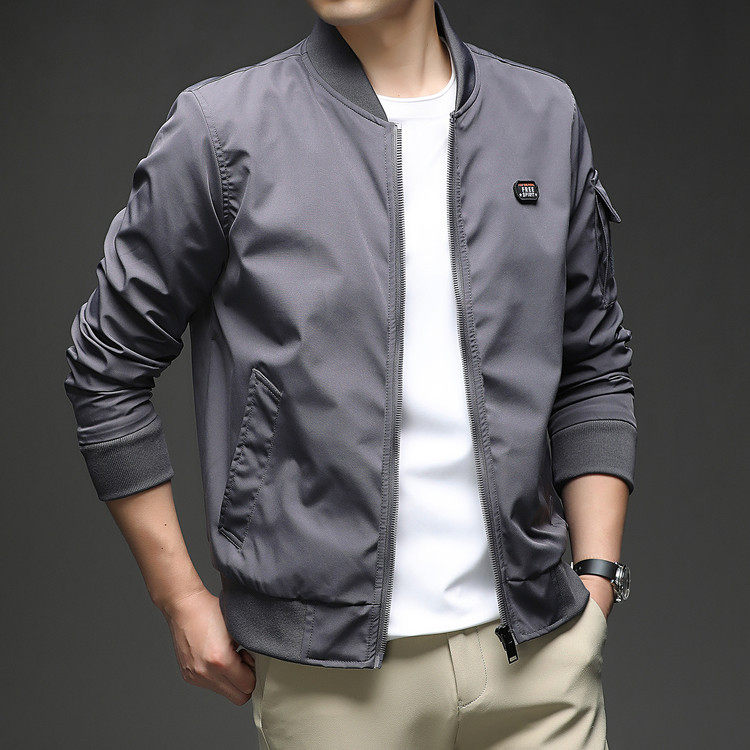 男士棒球服夹克春秋款时尚百搭休闲保罗外套男装潮流帅气上衣男潮