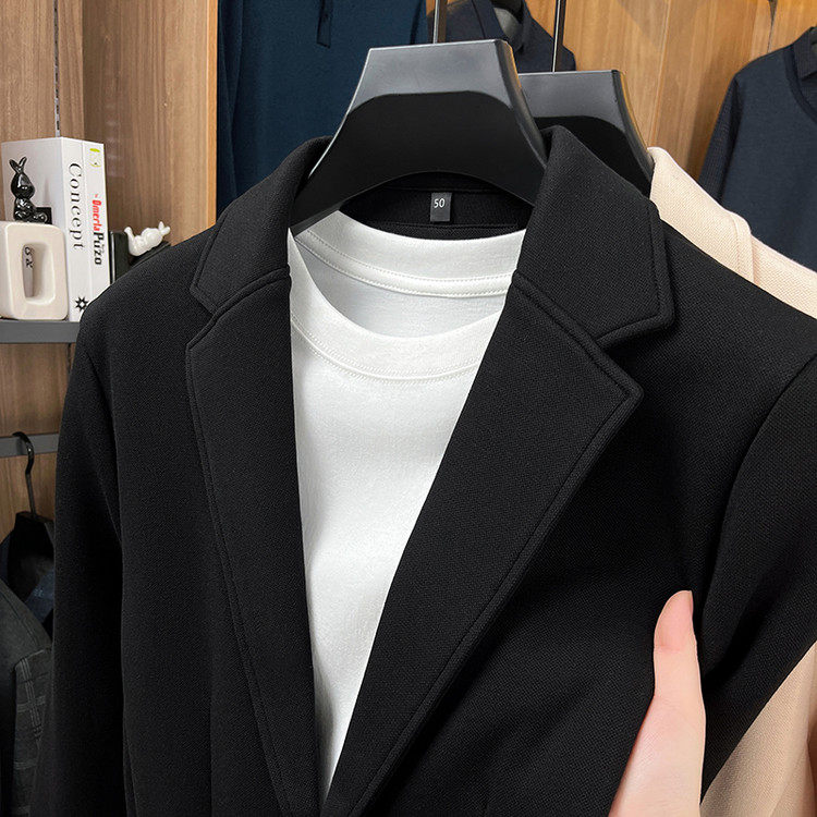 春秋新款小西服男版修身商务休闲西服韩版小西装保罗男士大码外套