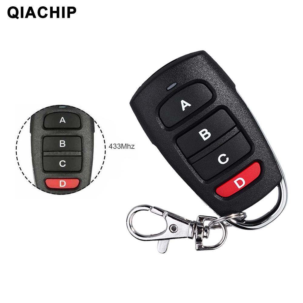 QIACHIP 红D四键遥控器1527卷帘车库门433无线发射器固定码KT16