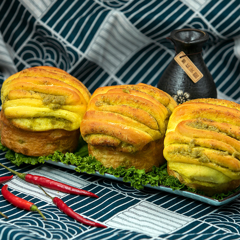 天水烤馍手工香豆烤花馍甘肃特产酥馍花卷早餐饼特色小吃美食包邮