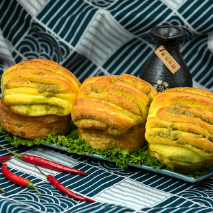 天水烤馍手工香豆烤花馍甘肃特产酥馍花卷早餐饼特色小吃美食包邮