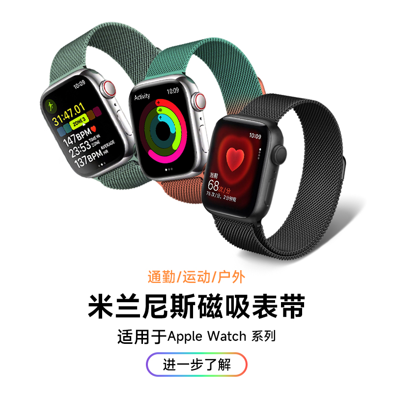 适用于iwatch表带ultra2米兰尼斯