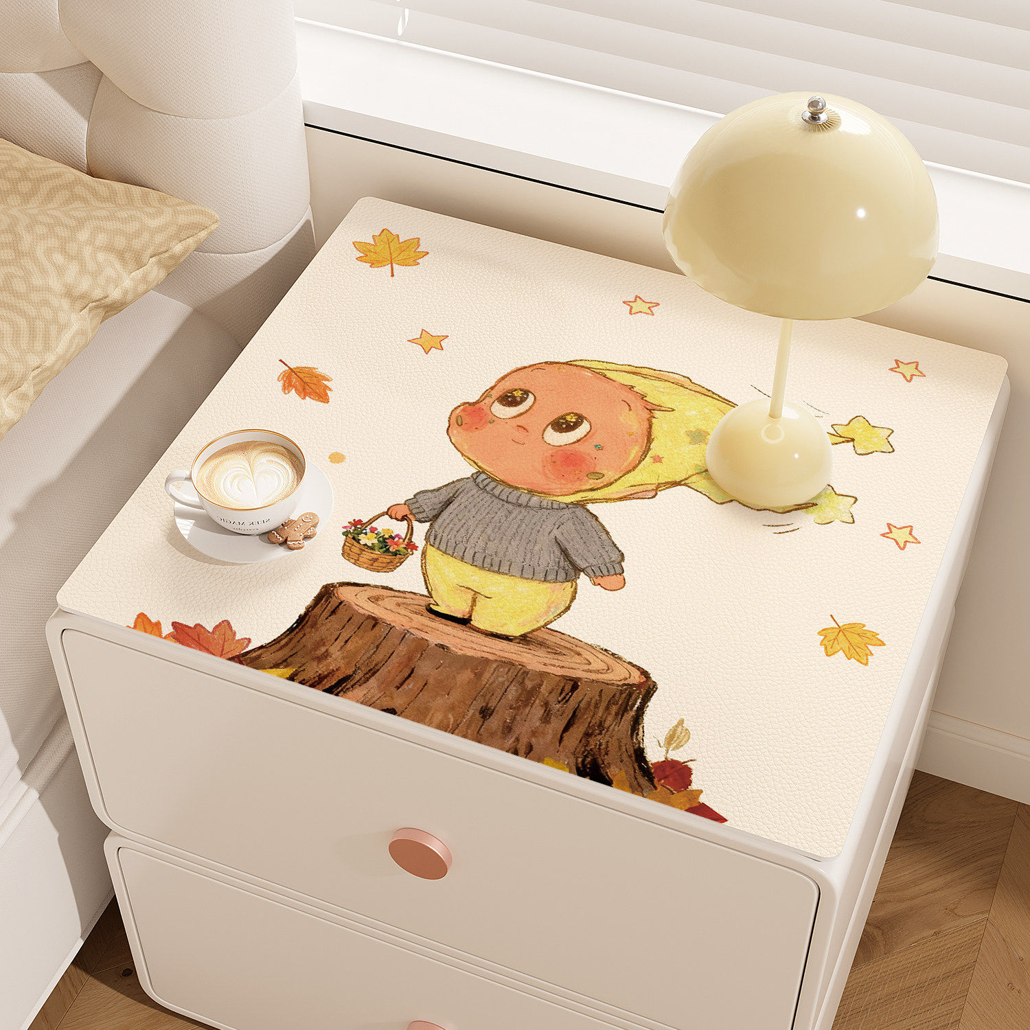 星星人床头柜垫子防水防油免洗桌垫冰箱防尘盖布洗衣机桌布保护垫,居家布艺,桌布,淘宝优惠券,粉丝福利购,淘宝优惠卷