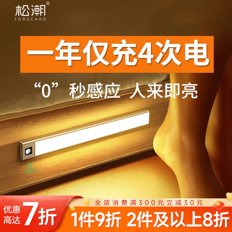 人体感应小夜灯长条夜间家用智能过道走廊楼梯衣柜橱柜光控声控使用感如何?