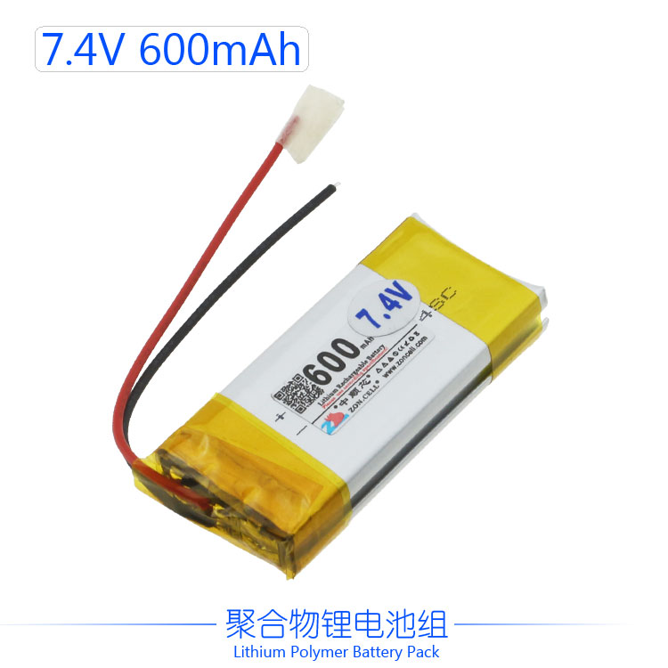 。中顺芯扫描器无线音箱解码视频便携设备聚合物锂电池组7.4V600m