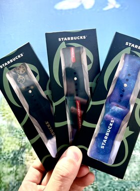 星巴克墨绿红杯苹果手表带