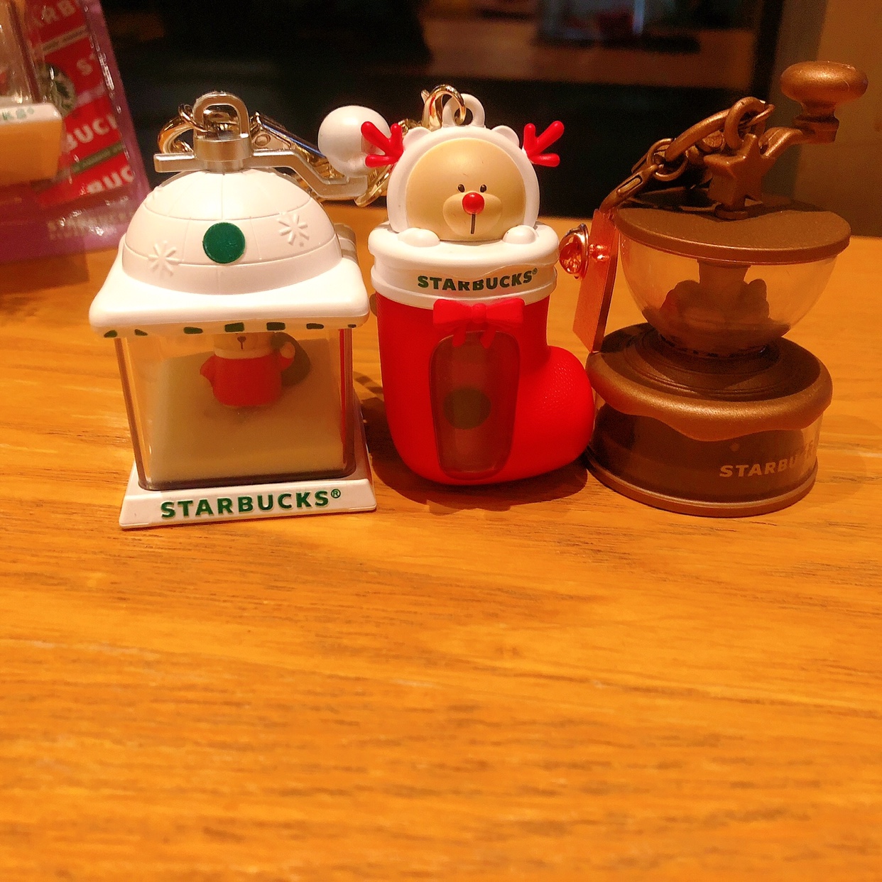 圣诞款会员星礼包萌熊雪人挂件