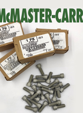 Mcmaster-carr麦克马斯特 91274A240 现货加长涂层合金钢套筒螺钉