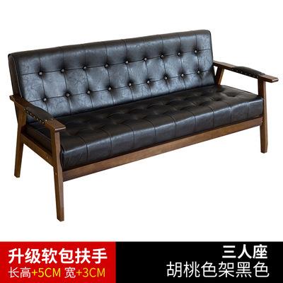 奶茶店桌椅组合甜品咖啡厅简约休闲办公室餐厅洽谈双人卡座皮沙发