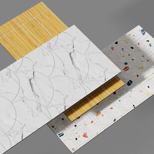 酒店浴室卫生间SPC石晶板护墙板翻新装修淋浴房无缝防水防火板材