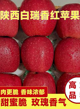 【顺丰】陕西白水瑞香红苹果纯甜无酸脆甜多汁新鲜采摘整箱现摘