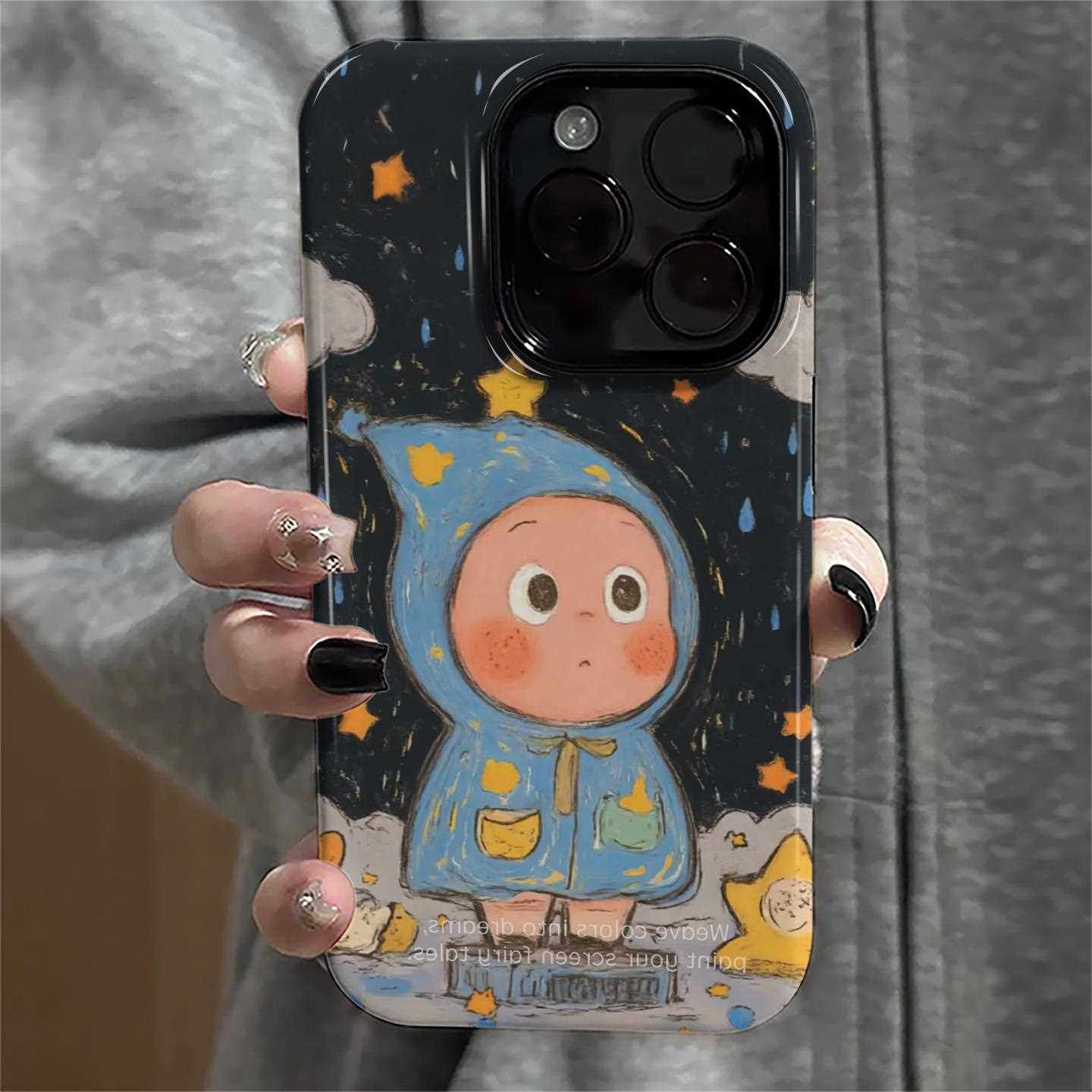 雨衣星星小人适用苹果17promax手机壳16oppo15华为14跨境13小米12新款适用于苹果17promax手机壳iphone16巨好,3C数码配件,手机保护套/壳,淘宝优惠券,粉丝福利购,淘宝优惠卷