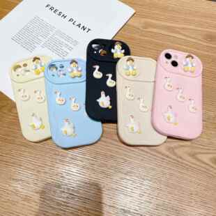 波浪推窗适用苹果15推拉窗diy鸭子软壳iPhoneX/1614软壳手机壳新款适用于苹果17promax手机壳iphone16巨好看