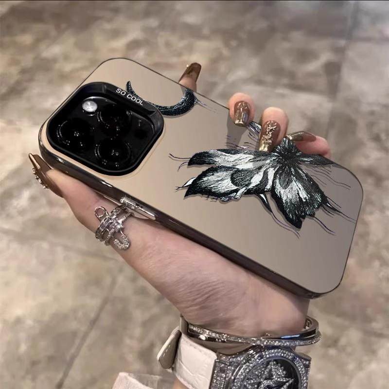 月亮蝴蝶彩银壳适用苹果14pro手机壳iphone15小众12欧美13男女xr新款适用于苹果17promax手机壳iphone16巨好,3C数码配件,手机保护套/壳,淘宝优惠券,粉丝福利购,淘宝优惠卷