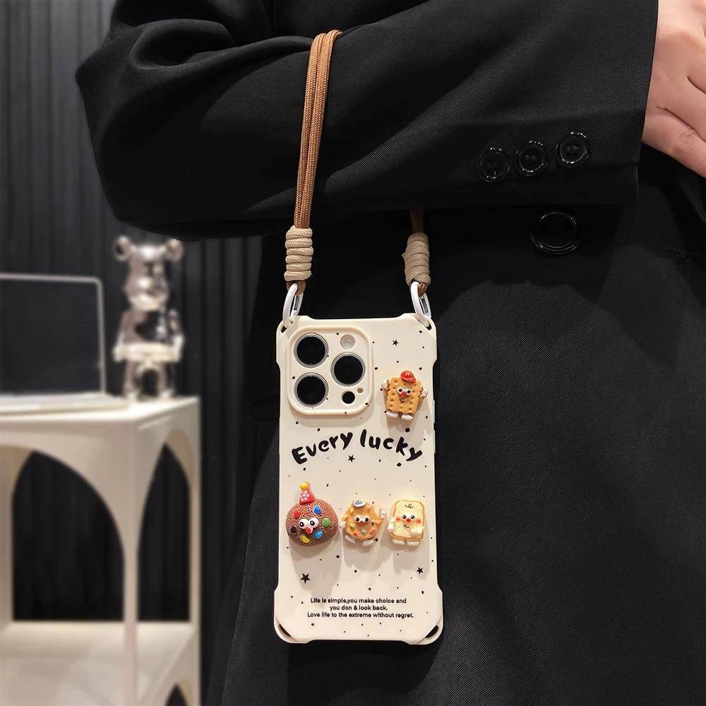 立体饼干派对新款适用于苹果17promax手机壳iphone16巨好看的15小众14超漂亮13plus女12高级感11超火全包防摔