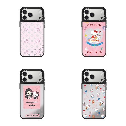 C家粉色十字花HelloKitty凯蒂猫iphone17promax手机壳适用苹果14