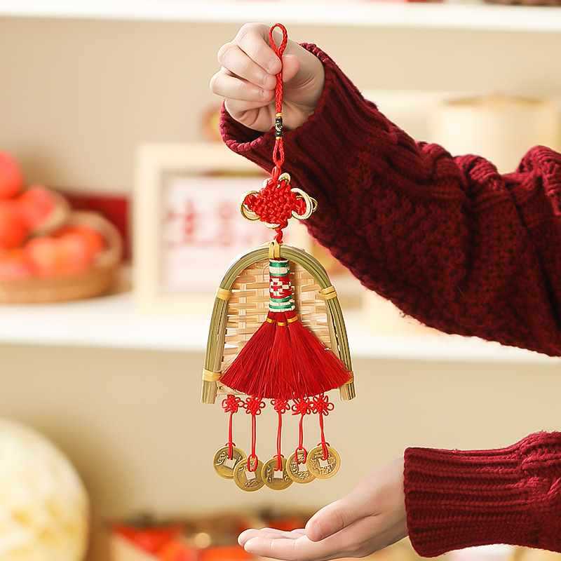 乔迁新居装饰簸箕扫把挂件新房搬家入伙挂饰新年布置节庆用品