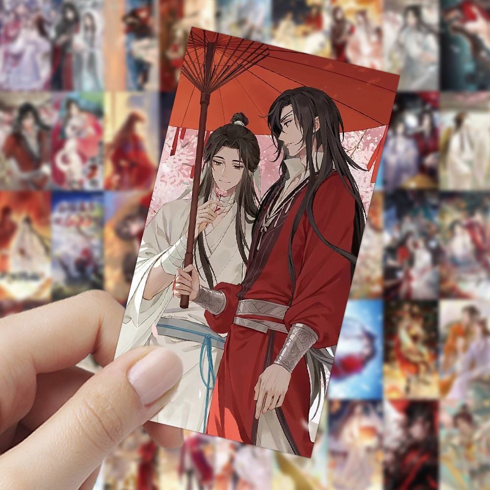 HEAVENLY 공식 축복 스티커 XIE LIAN 일본의 2차원 애니메이션 캐릭터 같은 스타일 귀여운 냉장고 자석 수하물 스티커
