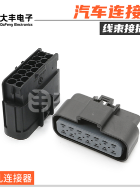 15326922 汽车防水连接器 德尔福型油泵插头护套接插件 15326917