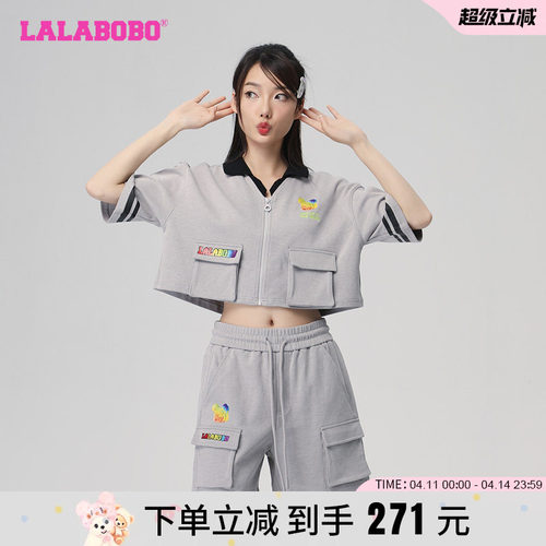 lalabobo夏季polo休闲宽松短袖