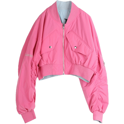 复古可爱宽松双面穿夹克外套