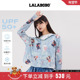 LALABOBO25年冰感夹克上衣夏新款 凉感防晒 女原创印花连帽外套