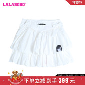 LALABOBO24夏季 WXZQ17 LBDB 新款 简约可爱轻薄舒适欧若拉蓬蓬裙女