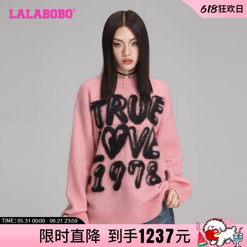 LALABOBO可爱风宽松新款针织毛衣