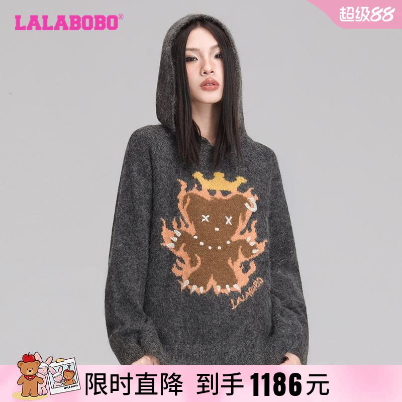 LALABOBO美式复古毛衣