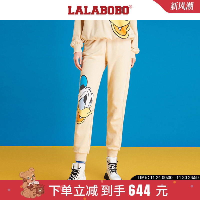 唐老鸭限定联名，复古免搭配套装水洗云朵裤