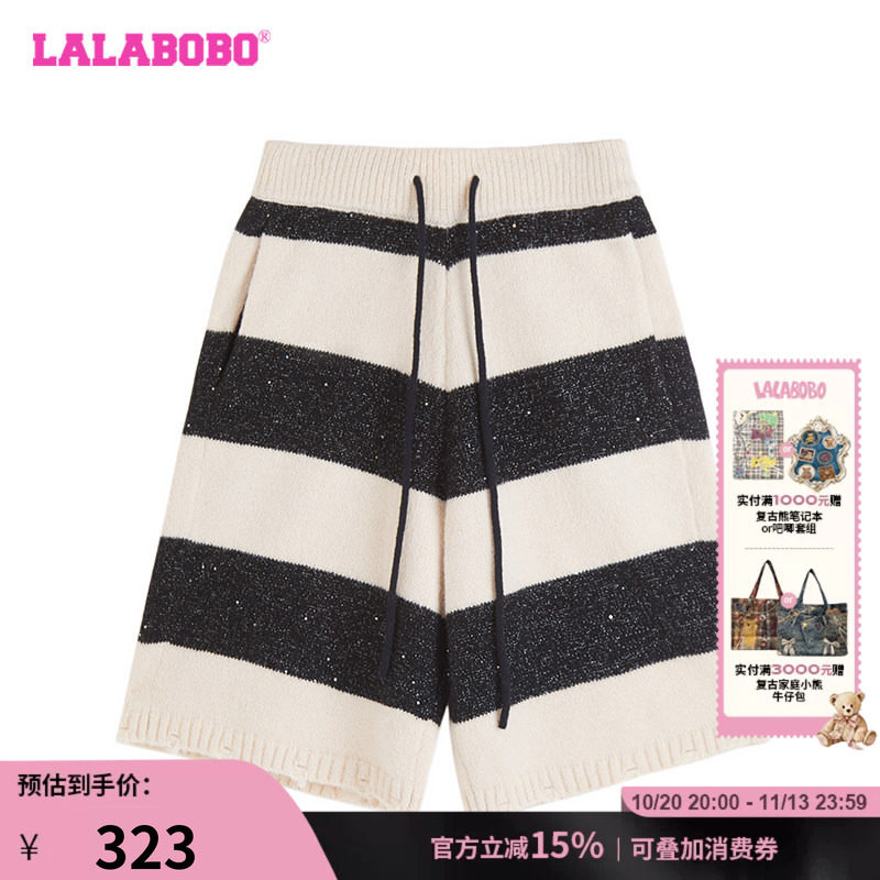 LALABOBO捣蛋鬼条纹毛织