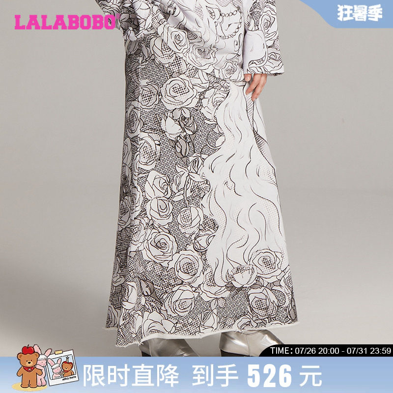 LALABOBO小女孩满印裙