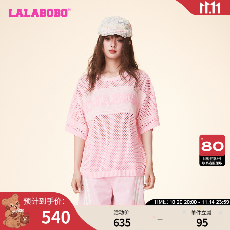 LALABOBO短袖T恤可爱休闲