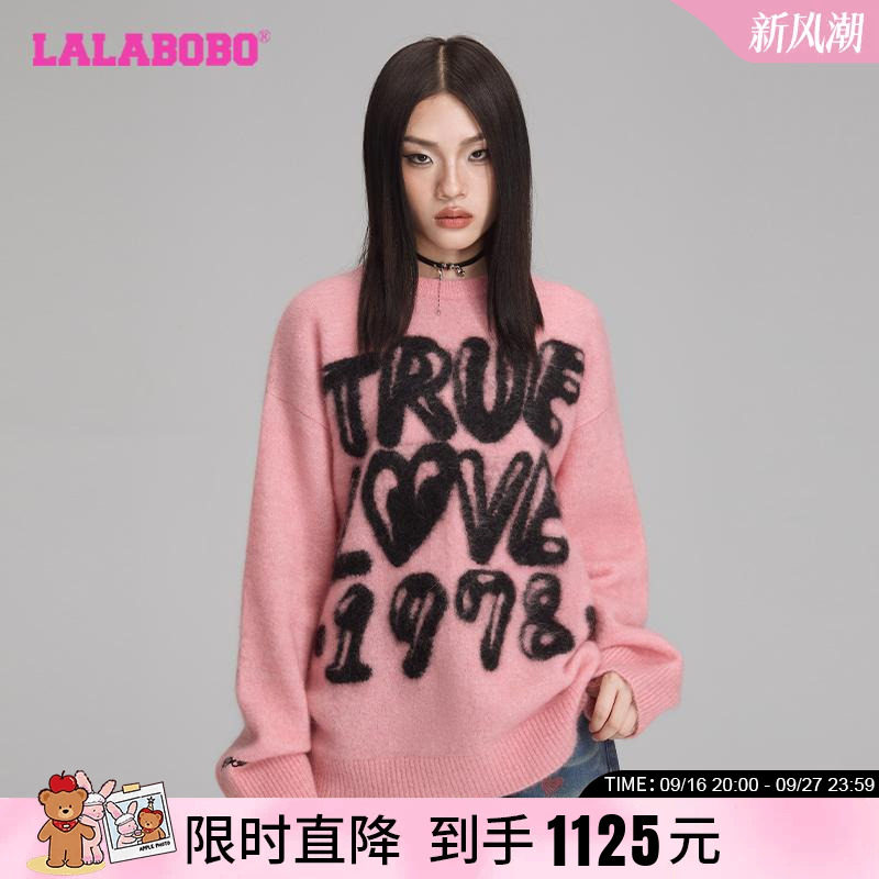LALABOBO可爱风宽松新款针织毛衣