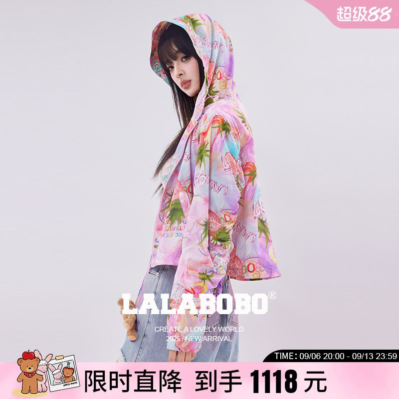 LALABOBO水果菠萝梭织外套