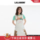 LALABOBO25年夏新款 商场同款 连衣裙女原创潮小熊印花吊带裙子