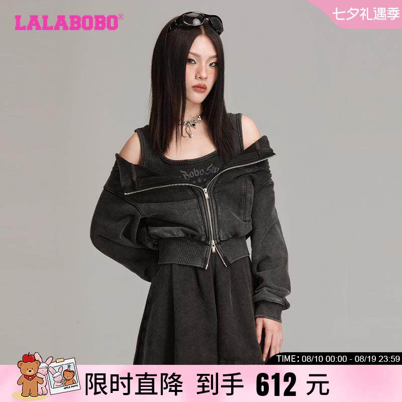 连衣裙LALABOBO2024秋季新款短款