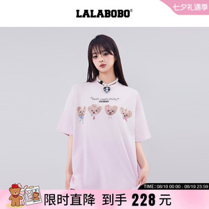 LALABOBO萌宠狗狗图案T恤