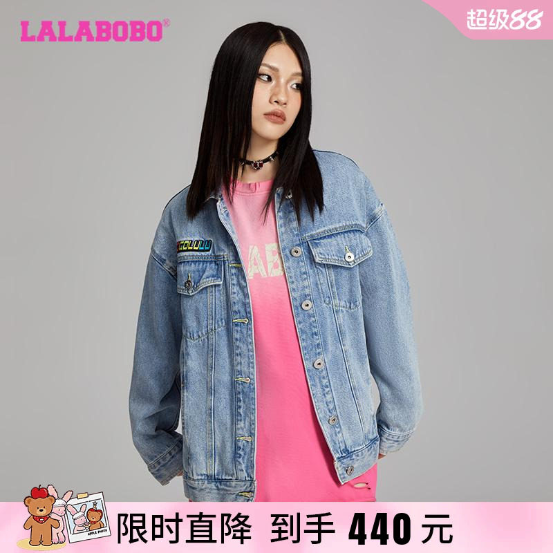 LALABOBO牛仔外套原创新款