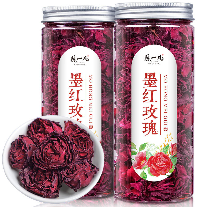 陈一凡玫瑰花茶墨红玫瑰花女神茶正宗大朵云南玫瑰泡水喝q旗舰店,茶,代用/花草茶,淘宝优惠券,粉丝福利购,淘宝优惠卷