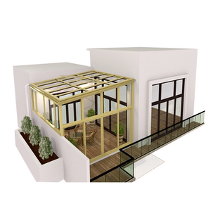 别墅铝合金阳光房户外顶楼花园玻璃房露台断桥铝系统门窗封阳台