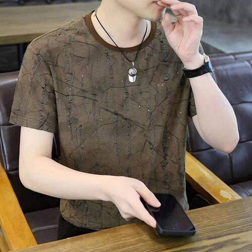 天骏优选百货男装2026夏季新款男士轻奢商务百搭短袖圆领透气Ta9