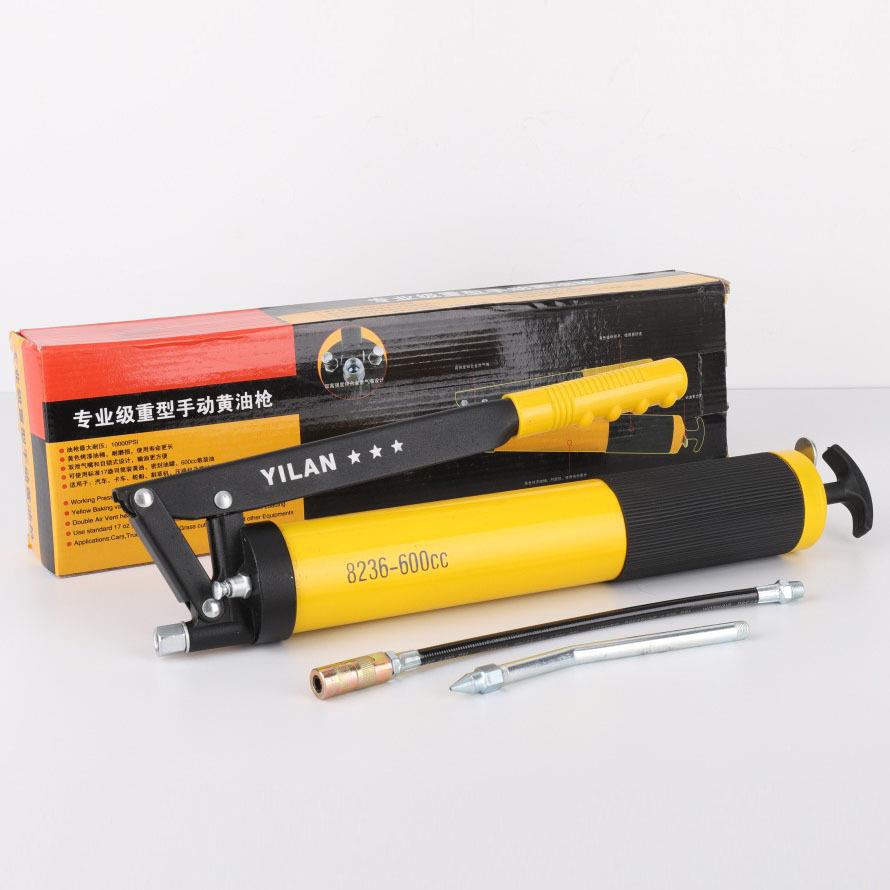 厂家直供 单杆600CC 高压手动黄油枪大容量省力型黄油枪