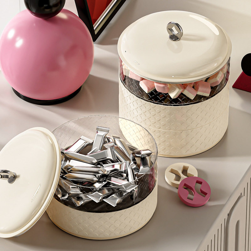 轻奢高档多层果盘家用客厅新款坚果零食塑料糖果盒干果密封收纳盒