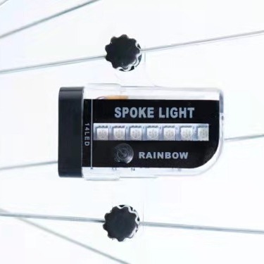 L02CUSB充电辐条灯单车警示灯/山地自行车炫彩灯