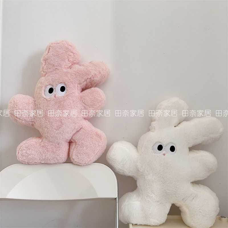 ins卡通兔子抱枕北欧风沙