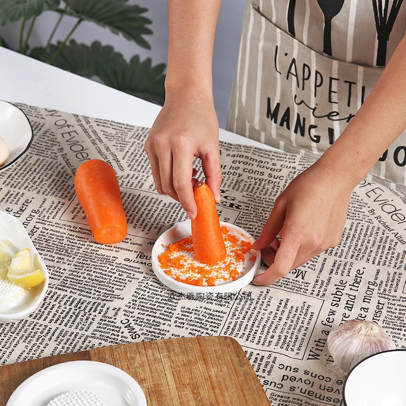 陶瓷家用捣蒜器生姜手动磨泥器婴儿辅食研磨器胡萝卜磨泥捣姜磨蓉